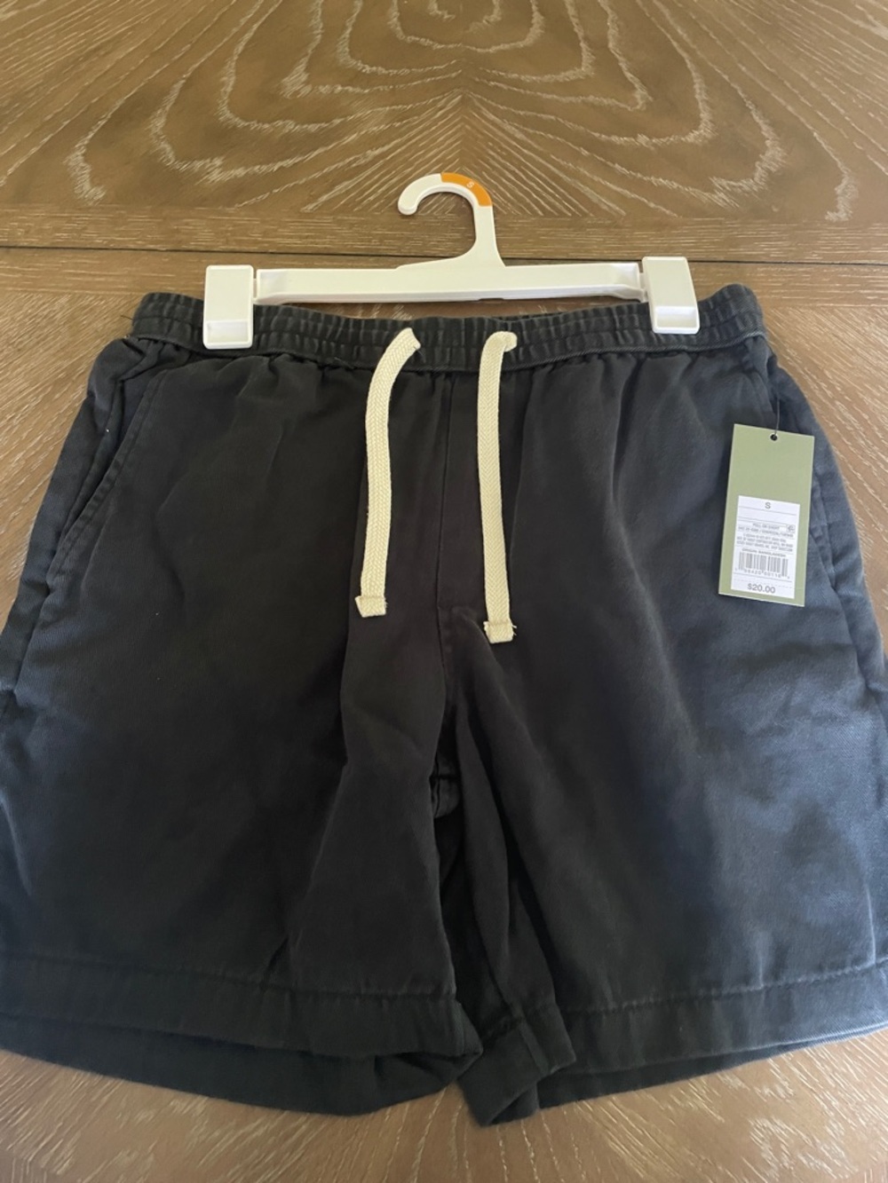 Men's Charcoal Pull-On Shorts (S)